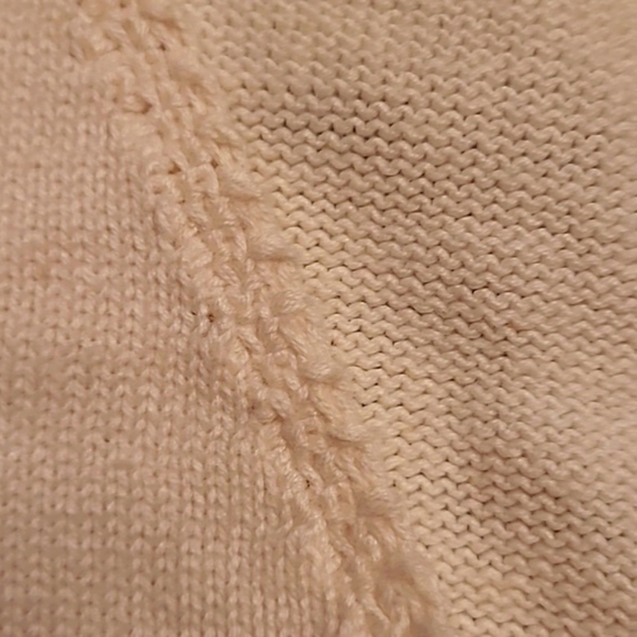 Michael Simon Off White Violin Knit Top - Picture 7 of 7